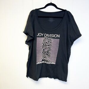 Torrid Joy Division Black Short Sleeve Tee 5X